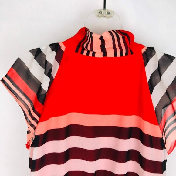 BCBGeneration Womens Size Medium Striped SemiSheer - Picture 4 of 7